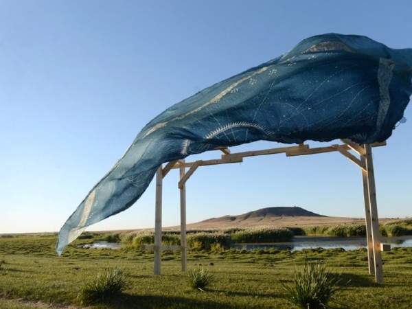 Lisa Batacchi, Land Art, Mongolia Biennale, Installazione site specific e performance