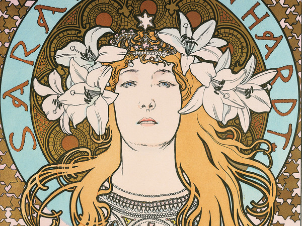 Alphonse Mucha, Sarah Bernhardt, 1897, Litografia a colori, 40.7 x 58 cm, Gretha Arwas Collection, Londra | © Arwas Archives