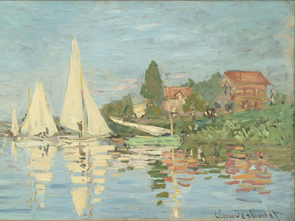 Claude Monet, Regate ad Argenteuil (1872 circa), olio su tela; 48x75,3 cm. Parigi, Musée d’Orsay