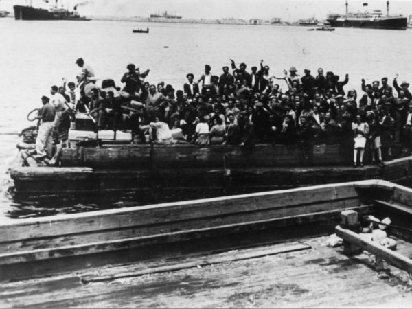 Alla partenza della nave Kadima, salpata il 5 novembre 1947 da Pellestrina con 794 persone a bordo