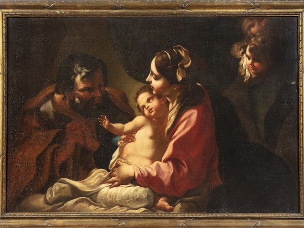 Giambettino Cignaroli, Sacra famiglia, olio su tela, cm. 76x113. Venezia, Collezione Lorenzo Fogliata