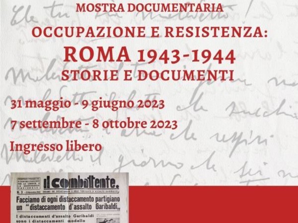 Occupazione e Resistenza: Roma 1943-1944. Storie e documenti, Archivio di Stato di Roma