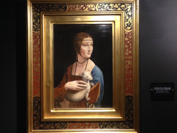 Dama con l'Ermellino, riproduzione. Leonardo Da Vinci Experience, Roma