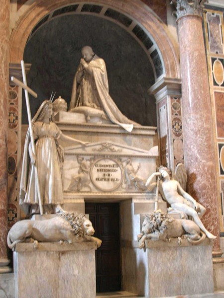 Monumento Funebre Di Clemente Xiii Antonio Canova Scheda Opera Roma Arte It