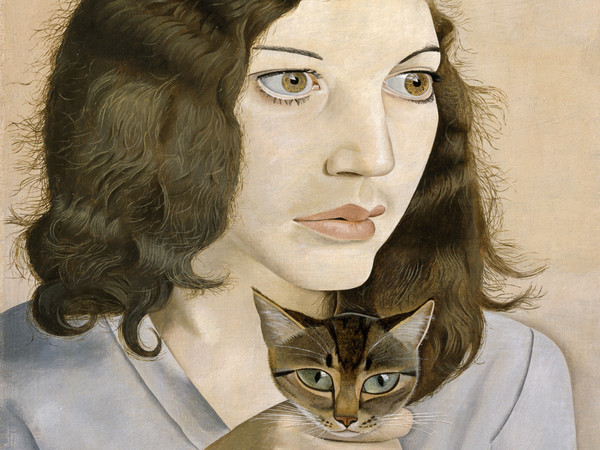 Lucian Freud, Girl with a Kitten, 1947, Olio su tela, Lucian Freud Archive / Bridgeman Images | Foto: © Tate London | Courtesy of Chiostro del Bramante, Roma