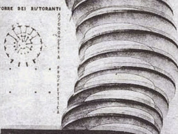Mario Ridolfi, Progetto per la torre dei ristoranti, 1928. Roma, Accademia Nazionale di San Luca, Fondo Ridolfi-Frankl, Malagricci