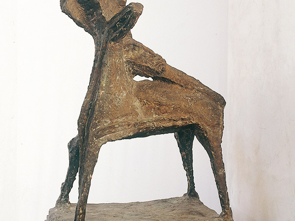 Marino Marini, Cavallino-miracolo, 1957, bronzo, cm 119x61x80. Firenze, Museo Marino Marini