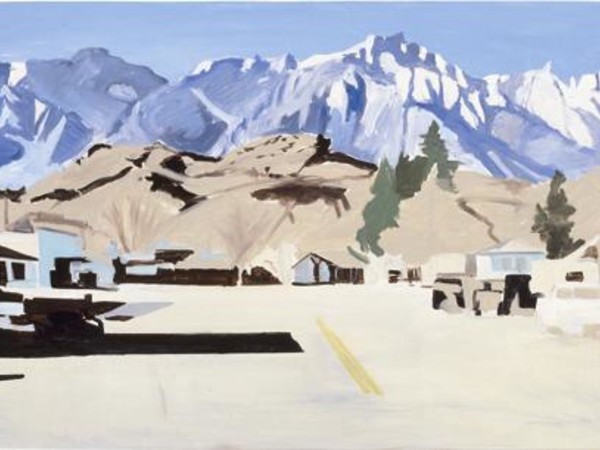 Koen van den Broek, Landscapes (Keeler, USA), 2007, olio su tela, cm 110x165