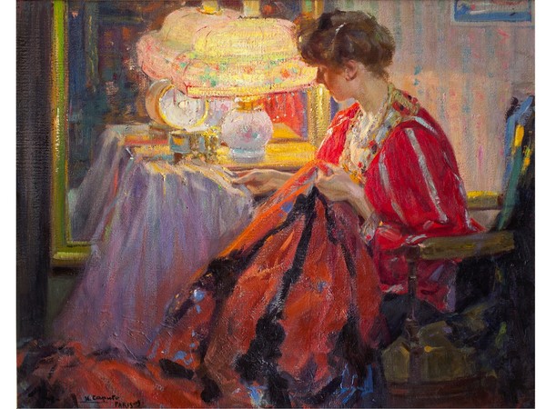 Ulisse Caputo, Lavoro di sera, 1909