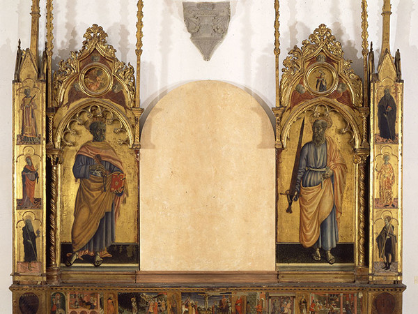 Polittico di S. Giovanni in Val d’Afra di Matteo di Giovanni prima del restauro