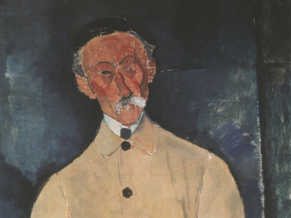 Amedeo Modigliani (Livorno,1884 - Parigi, 1920), Ritratto di Lepoutre, 1916