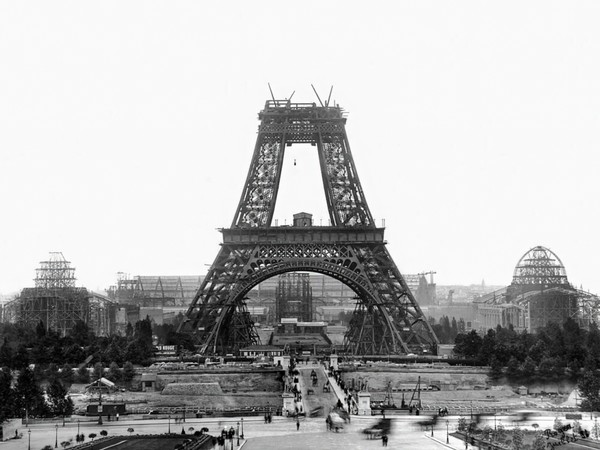 Costruzione della Tour Eiffel, Paris 1888