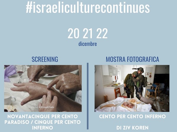 <em>#israeliculturecontinues</em>, Fondazione Stelline, Milano