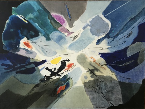 Gino Morandis, <em>Senza titolo</em>, 1960, Olio su tela, 132 x 98 cm<br />