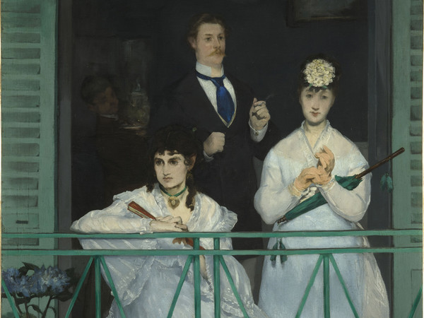 Édouard Manet, Le balcon (Il balcone,) 1868-1869, olio su tela, 170x124,5 cm Parigi, Musée d’Orsay. @ RMN (Musée d'Orsay) / Hervé Lewandowski<br />