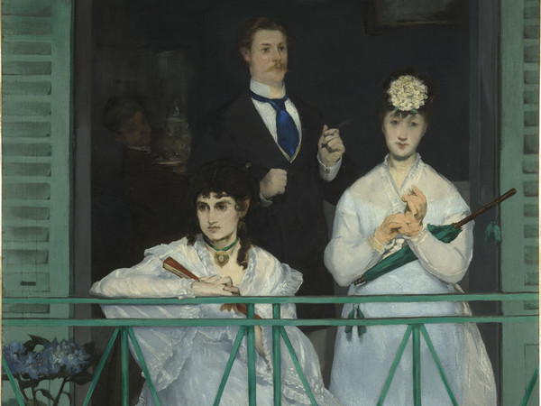 Édouard Manet, Le balcon (Il balcone,) 1868-1869, olio su tela, 170x124,5 cm Parigi, Musée d’Orsay. @ RMN (Musée d'Orsay) / Hervé Lewandowski