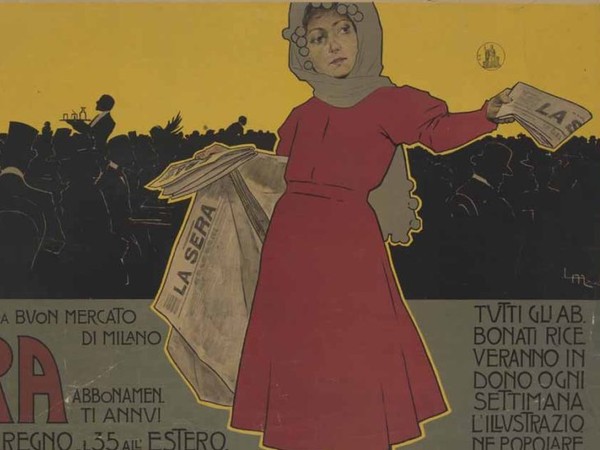 Leopoldo Metlicovitz, La Sera, 1898, Cromolitorafia su carta, 94 x 54.3 cm | Courtesy of Museo Nazionale, Collezione Salce, Treviso