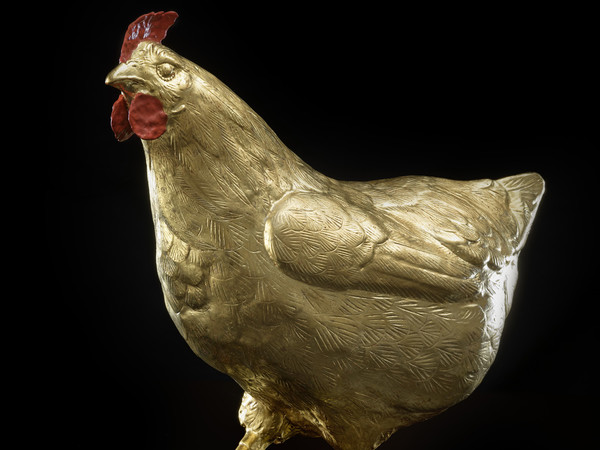 Paolo Londero, La gallina dalle uova d'oro, Papier machè