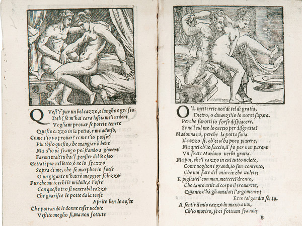 Pietro Aretino e anonimo incisore veneziano, Sonetti lussuriosi [Sonetti sopra i XVI modi], Noto come 