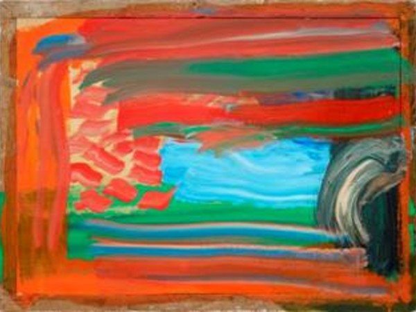 Howard Hodgkin, Wet Evening, 2009-2012, olio su legno, 108x145.4cm