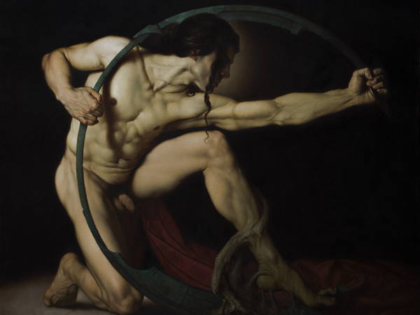 Roberto Ferri, ACHILLE, 2017, Olio su tela, 199.8 x 170 cm | Courtesy of Roberto Ferri e Fondazione Stelline