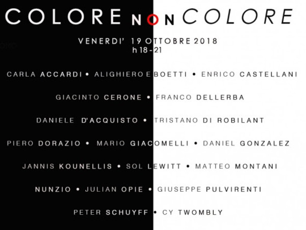 Colore non Colore, Galleria Valentina Bonomo, Roma