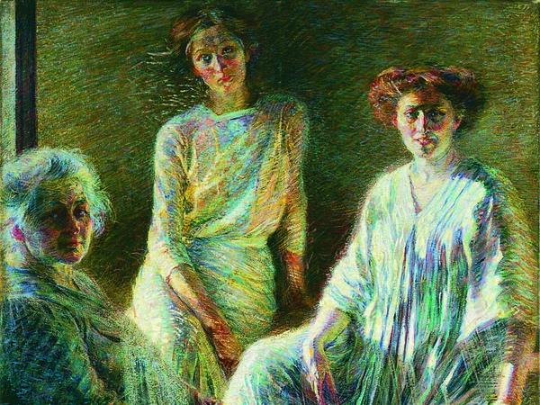 Umberto Boccioni, Tre donne, 1809-1810, Olio su tela, Milano, Gallerie d'Italia - Piazza Scala, Collezione Intesa san Paolo