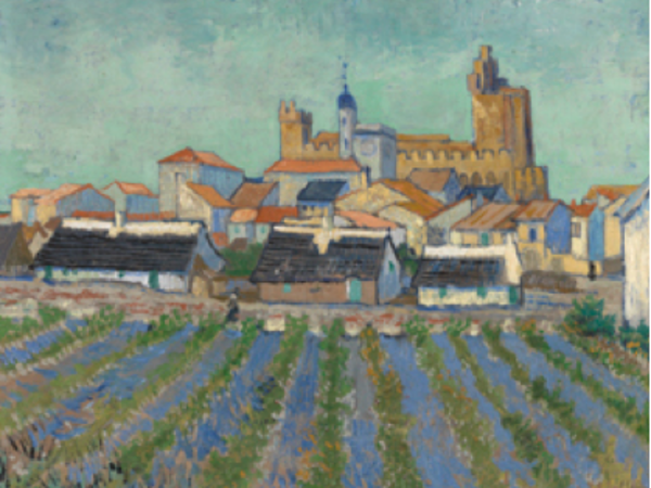 Vincent van Gogh, Veduta di Saintes-Maries-de-la-Mer, 1888. Olio su tela, cm 64,2 x 53. © Kröller-Mu?ller Museum