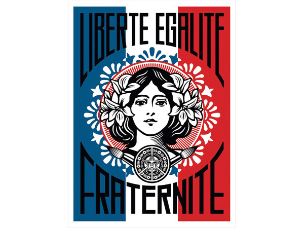 Shepard Fairey OBEY, Liberté Egalité Fratenité | © Shepard Fairey