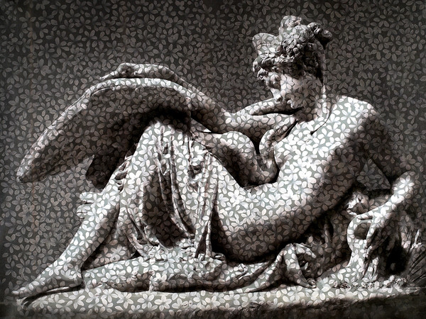 Andrea Chisesi, Leda e il cigno, 2020, fusione, 150 x 200 cm.