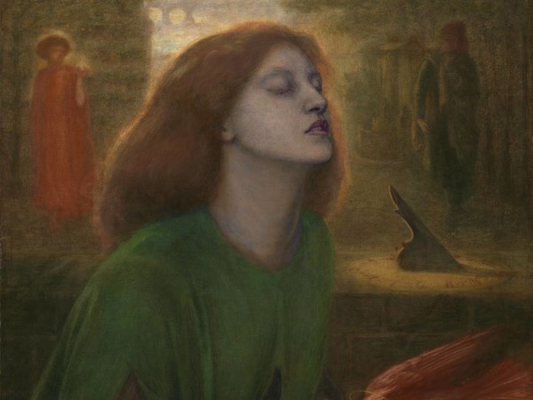 Dante Gabriel Rossetti, Beata Beatrix, 1872. Olio su tela, cm 86x66. Tate Britain, Londra
