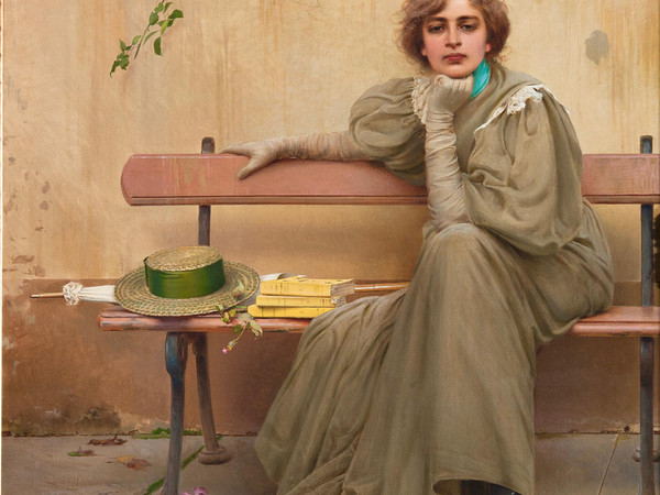 Vittorio Corcos, Sogni, 1896, Olio su tela, 161x135 cm | © Galleria Nazionale d'Arte Moderna e Contemporanea di Roma