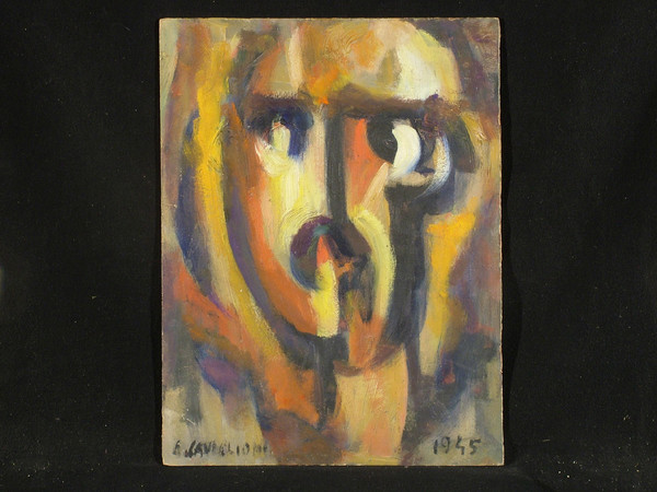 Angelo Caviglioni, Filippo Tommaso Marinetti, 1945, olio su cartone