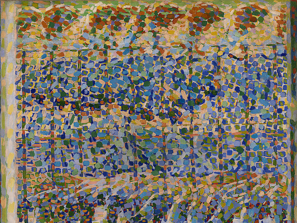 Gallerie d'Italia | Giacomo Balla, Bambina x balcone, 1912, Olio su tela, Milano, Galleria d’Arte Moderna, Collezione Grassi (Donazione Nedda Mieli Grassi, 1960)