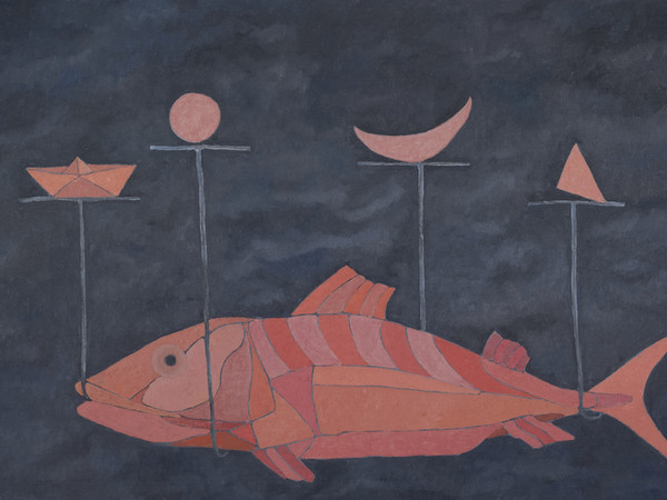 Francesco Casorati, Pesce rosa, 2011. Olio su tela, 90x150 cm.