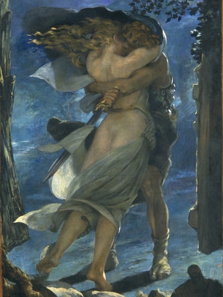 Mariano Fortuny y Madrazo (1871-1949),Ciclo wagneriano (La valchiria) - L’abbraccio di Siegmund e Sieglinde