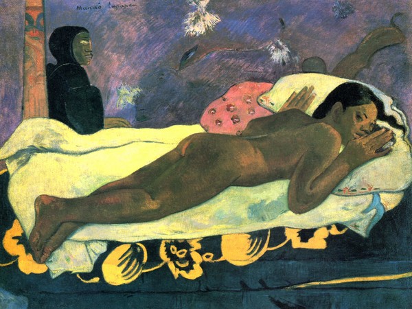 Paul Gauguin, Manao tupapau – Lo spirito dei morti veglia, 1892, Olio su tela ruvida montata su tela, 92.4 x72.4 cm, Buffalo, The Albright–Knox Art Gallery 