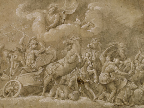 Giulio Romano, Diomede combatte Fegeo e Ideo, Parigi, Musée du Louvre