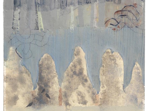 Elisa Bertaglia, Bluebird #2, 24x16,5 cm, olio, carboncino e grafite su carta, 2014