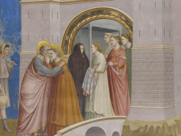 Giotto,<em> L'incontro tra Gioacchino e Anna alla Porta d'Oro</em>, 1303-1305 circa, Padova, Cappella degli Scrovegni