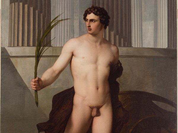 Francesco Hayez, Atleta trionfante, 1813, Olio su tela, 155 x 225 cm, Accademia Nazionale di San Luca, Roma