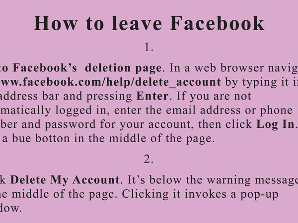Jeremy Deller. How to leave Facebook