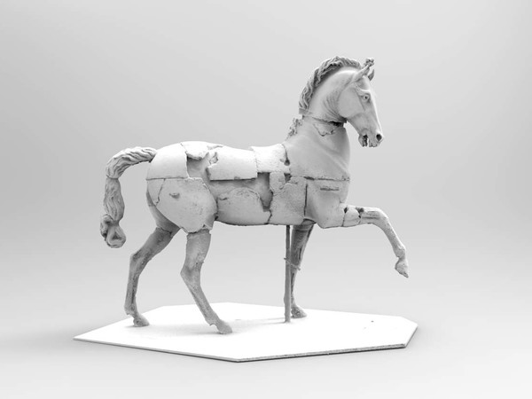 <span>Render e restauro digitale del Cavallo colossale di Antonio Canova, a cura di Factum Foundation, 2018</span>