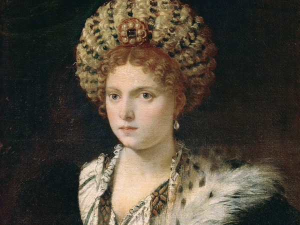Tiziano Vecellio, <em>Ritratto di Isabella d’Este</em>, 1534-1536, Olio su tela, 102 × 64 cm, Kunsthistorisches Museum, Vienna
