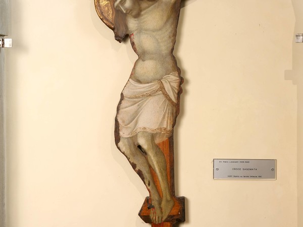 Pietro Lorenzetti, Crocifisso, tempera su tavola. Cortona, Museo Diocesano