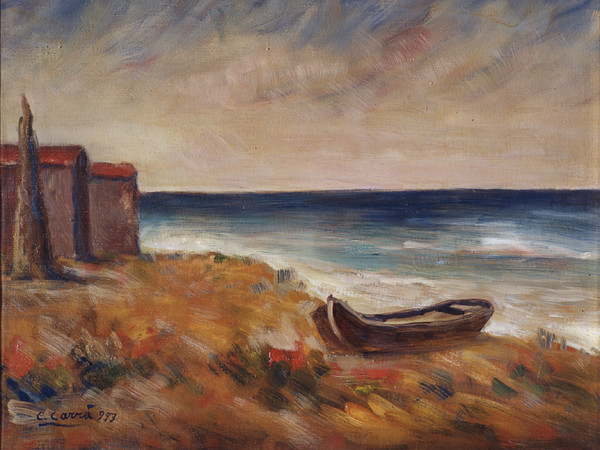 Carlo Carrà,<em> Marina</em>, 1953, Olio su tela, 50 x 40, Collezione privata