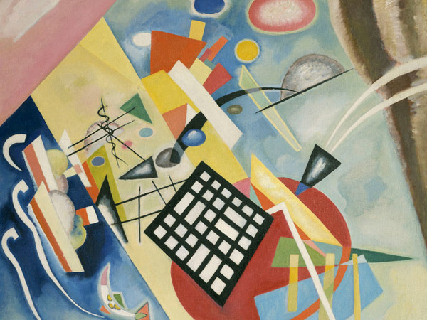 Wassily Kandinsky, Schwarzer Raster (Griglia nera), 1922. Olio su tela, cm 96 x 106. Lascito Nina Kandinsky, 1981. Service de la documentation photographique du MNAM ? Centre Pompidou, MNAM?CCI. © Centre Pompidou, MNAM?CCI /  Service de la documentation photographique du MNAM / Dist. RMN? GP © Vassily Kandinsky by SIAE 2013