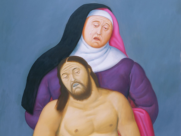 Fernando Botero, Maria e Gesù morto, 2011.