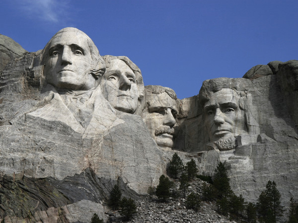 Il ritratto di Thomas Jefferson scolpito sul Monte Rushmore