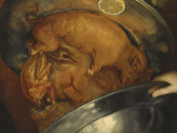 Giuseppe Arcimboldo, Il Cuoco / Piatto di arrosto, Olio su tavola, 41 x 52.5 cm, Stoccolma, Nationalmuseum